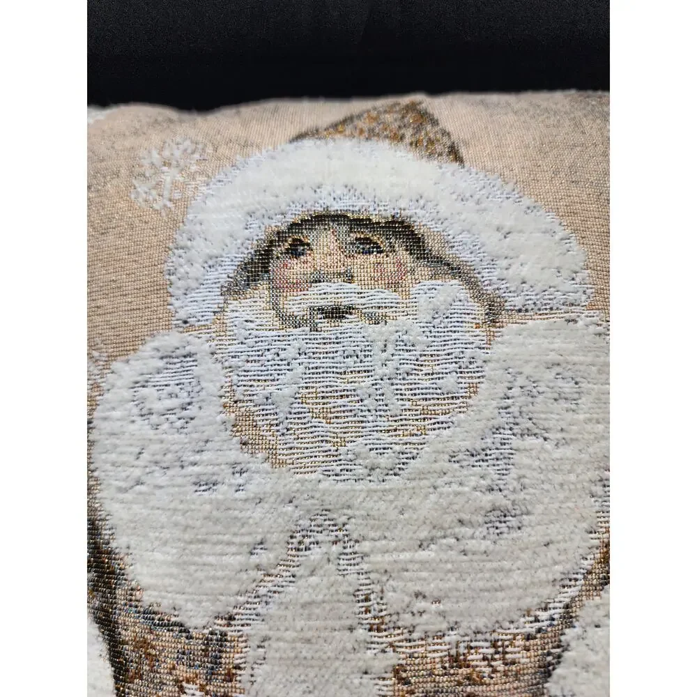St Nicholas Christmas Pillow Tapestry 16x12 Holiday Santa Claus Father Christmas